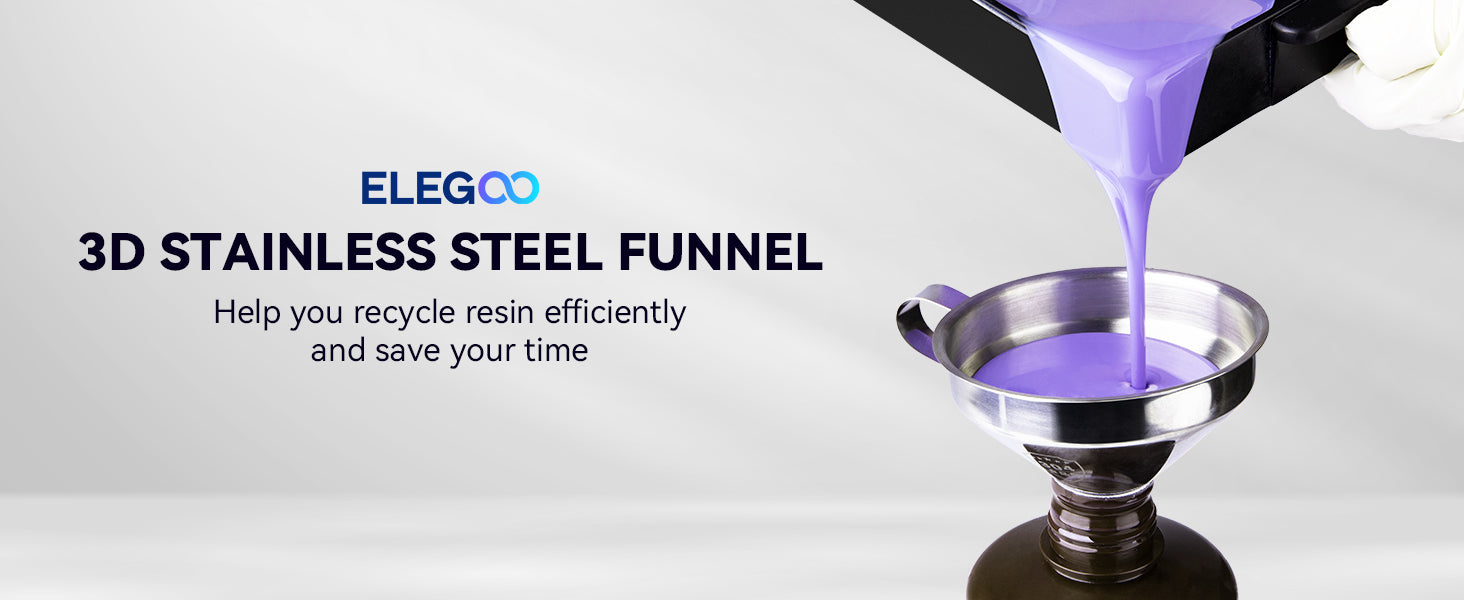 ELEGOO 3D Stainless Steel Funnel Banner