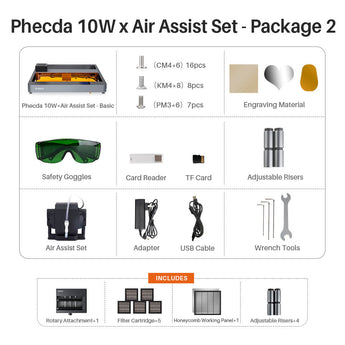 Phecda 10W x Air Assist Set - Package2