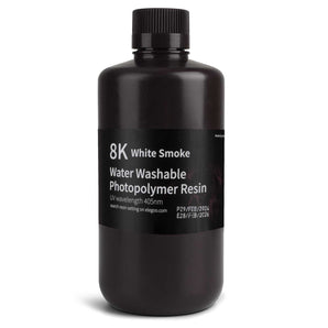 ELEGOO 8K Water Washable Photopolymer Resin 1KG White-Smoke