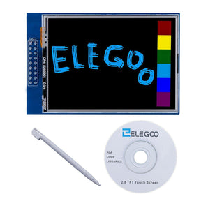 ELEGOO 2.8 Inches TFT Touch Screen with SD Card Socket For Arduino Arduino STEM Kits elegoo-shop