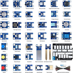 ELEGOO 37 in 1 Sensor Modules Kit V3.0 with Tutorial Compatible with Arduino IDE UNO R3 MEGA Nano Arduino STEM Kits elegoo-shop