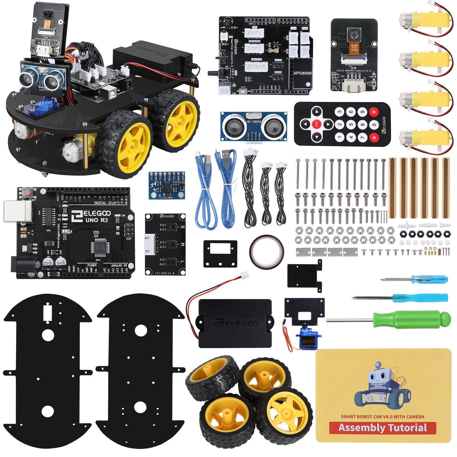 ELEGOO UNO R3 Project Smart Robot Car Kit V 4.0 (with Camera) Arduino STEM Kits elegoo-shop