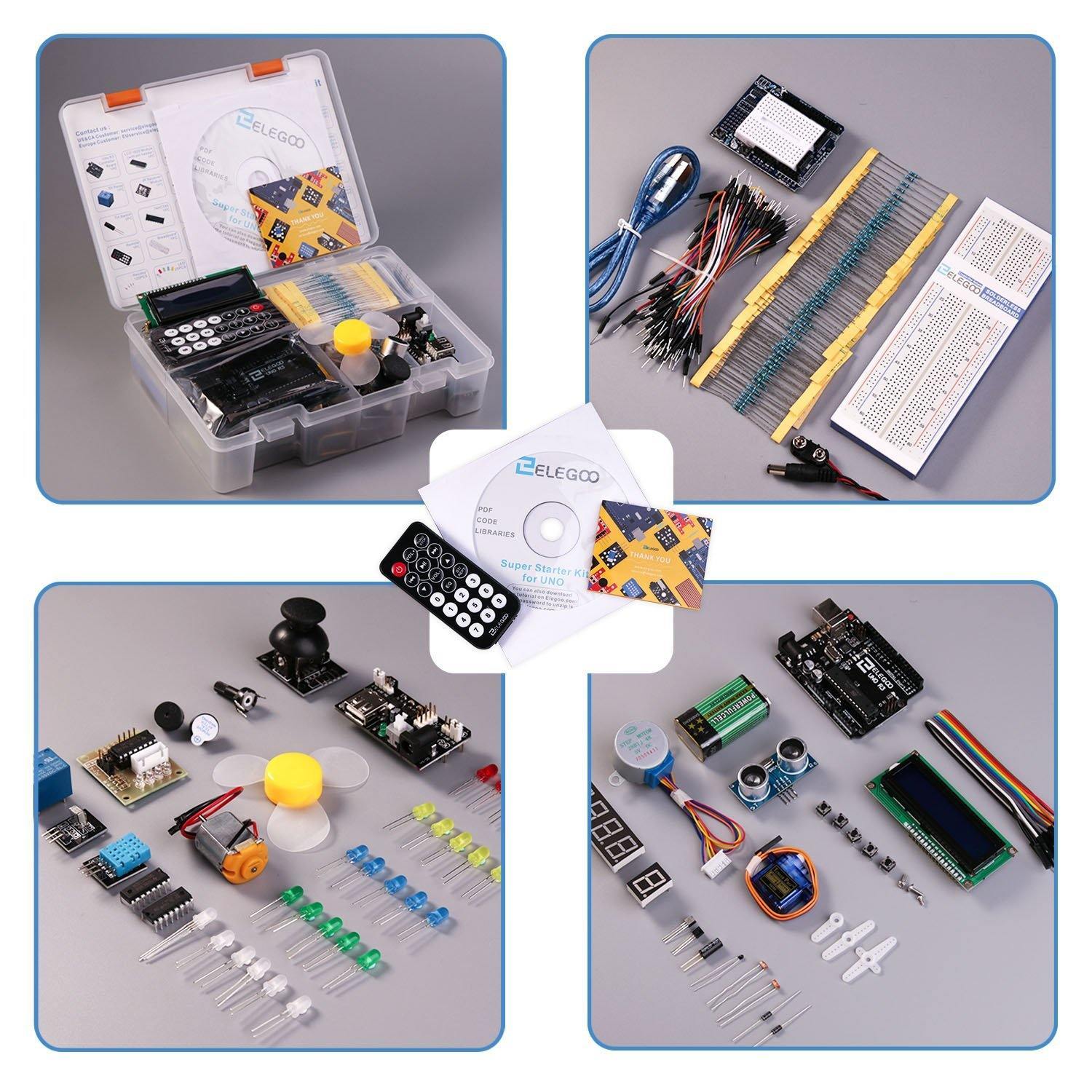 ELEGOO UNO R3 Super Starter Kit Compatible with Arduino IDE Arduino STEM Kits elegoo-shop