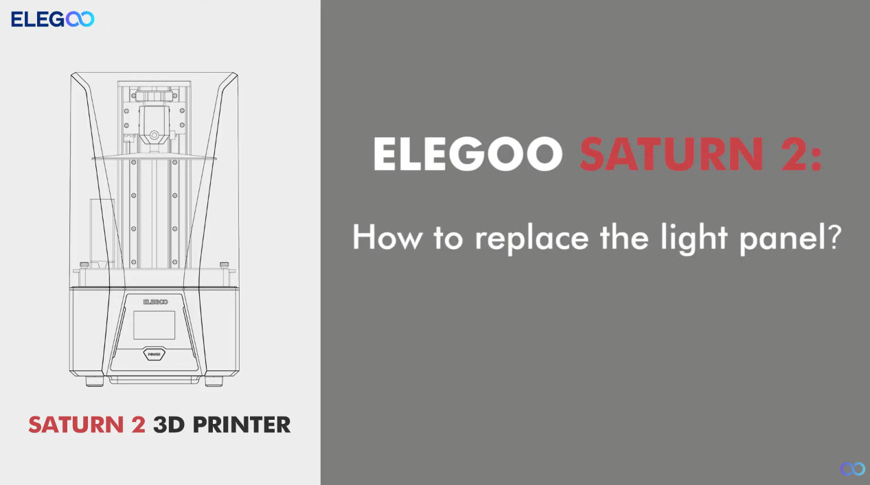 ELEGOO SATURN 2 How to replace the light panel? ELEGOO Official