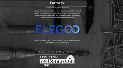 ELEGOO Established Sponsorship with Appleton Makerspace to increase 3D Printing capabilities