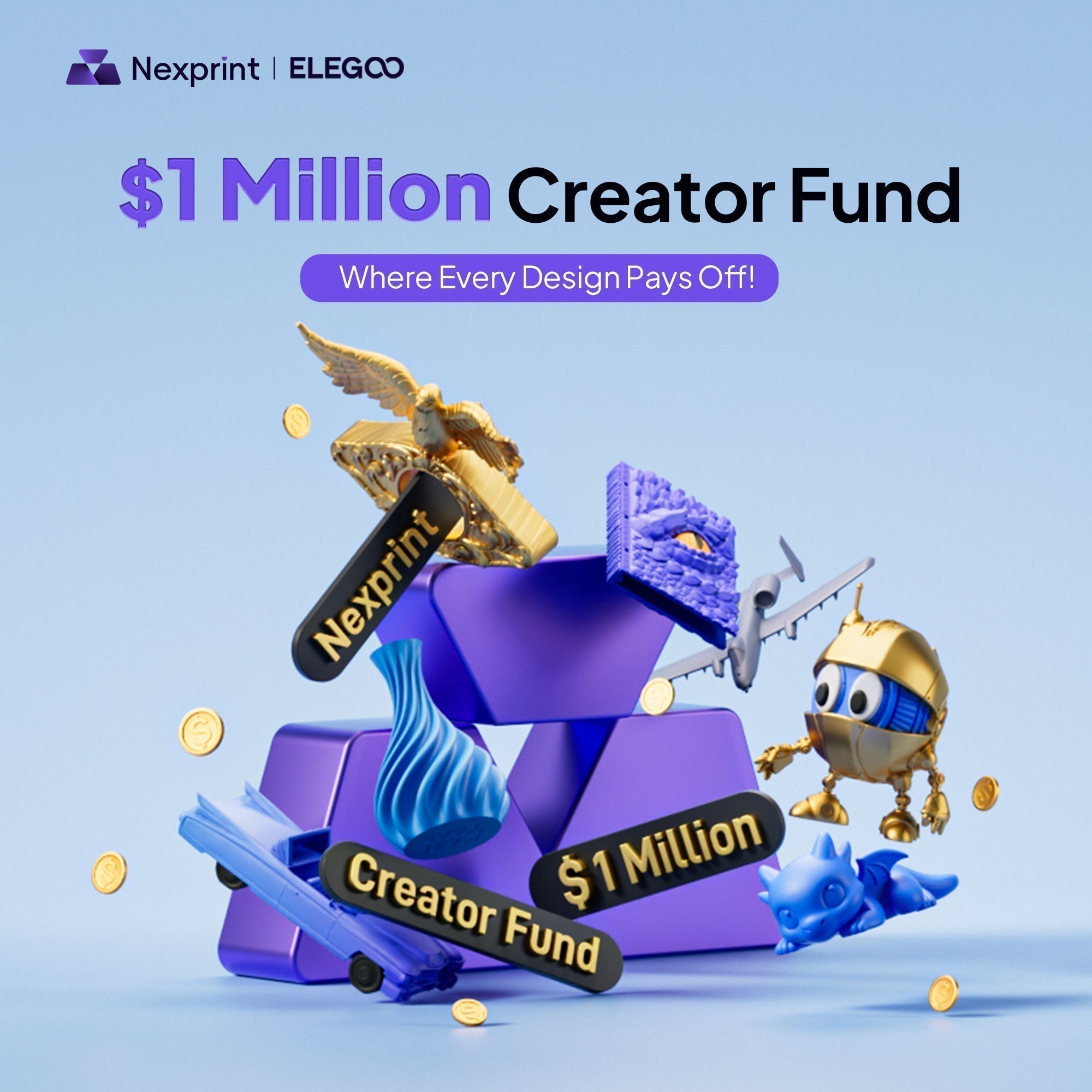 Elegoo Launches Nexprint Million-Dollar Creator Fund to Reward Original Content