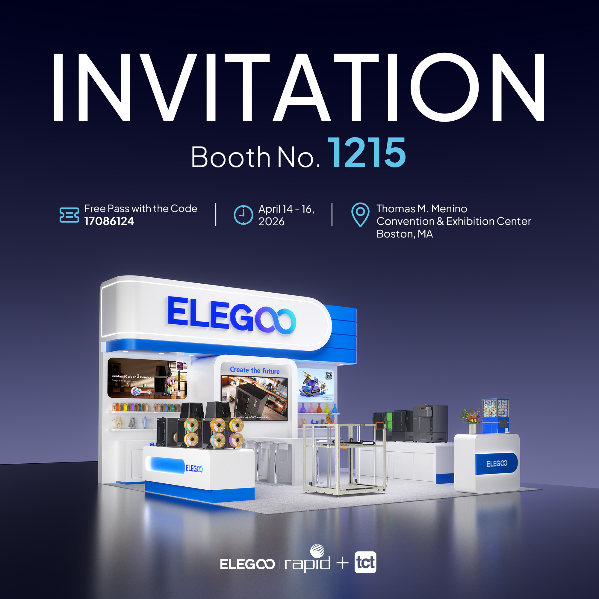 Join ELEGOO at RAPID + TCT 2026 – Booth 1215!
