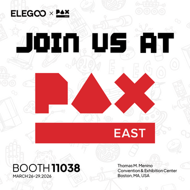 Experience the Fun of 3D Printing with ELEGOO at PAX East – Booth 11038