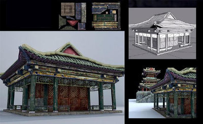 3D Printing Show of Ancient Chinese Buildings