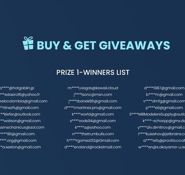 ELEGOO Buy & Get Giveaways- Winners List