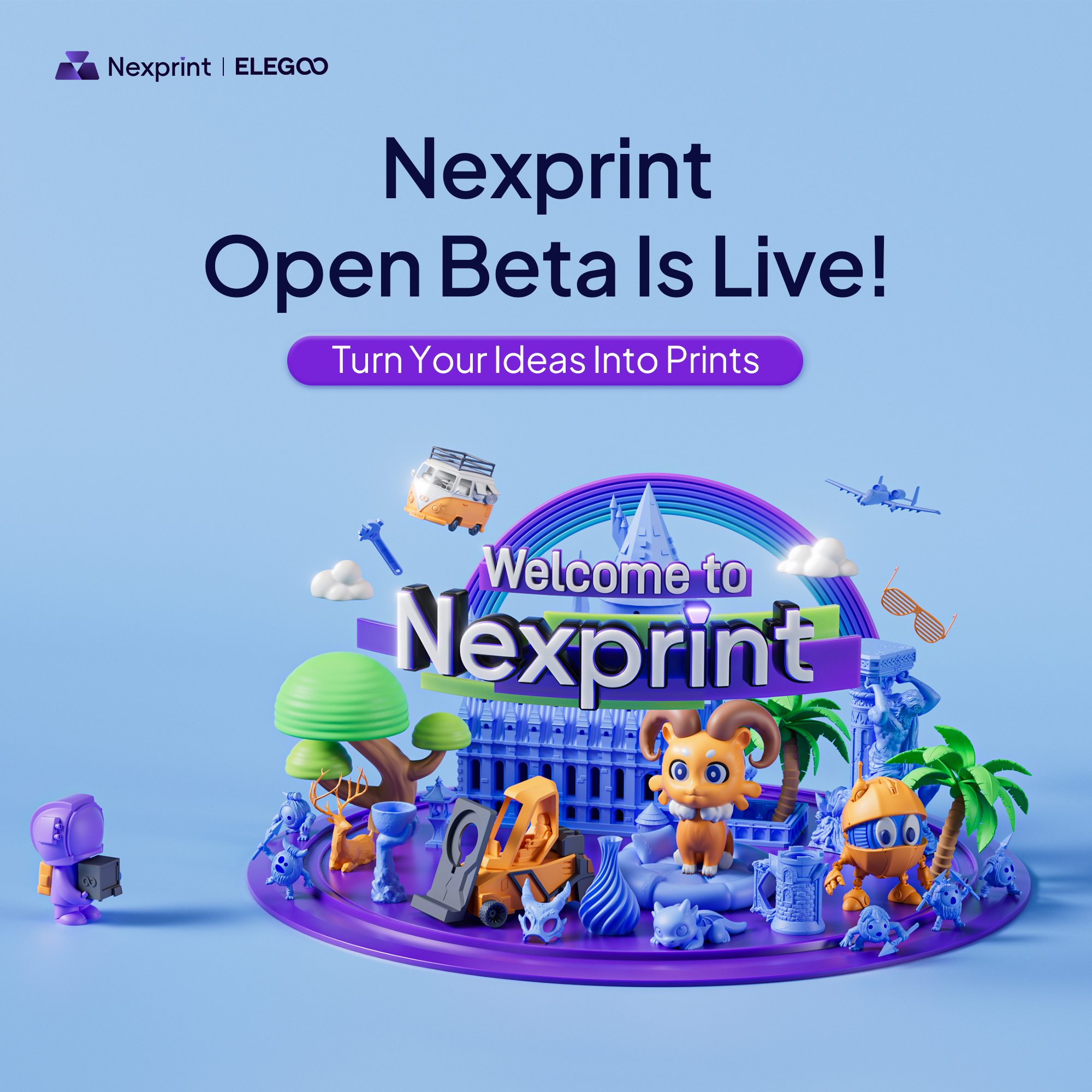Elegoo Nexprint Modellplattform
