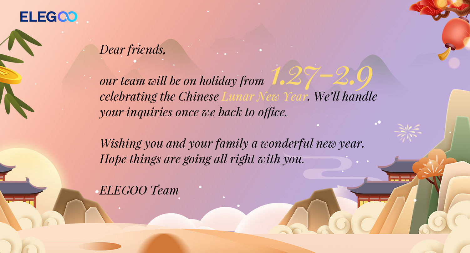 Chinese Lunar New Year Holiday Notice: 1.27-2.9