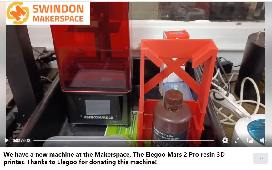 ELEGOO Established Sponsorship with Swindon Makerspace to bring Resin 3D Printing Experience