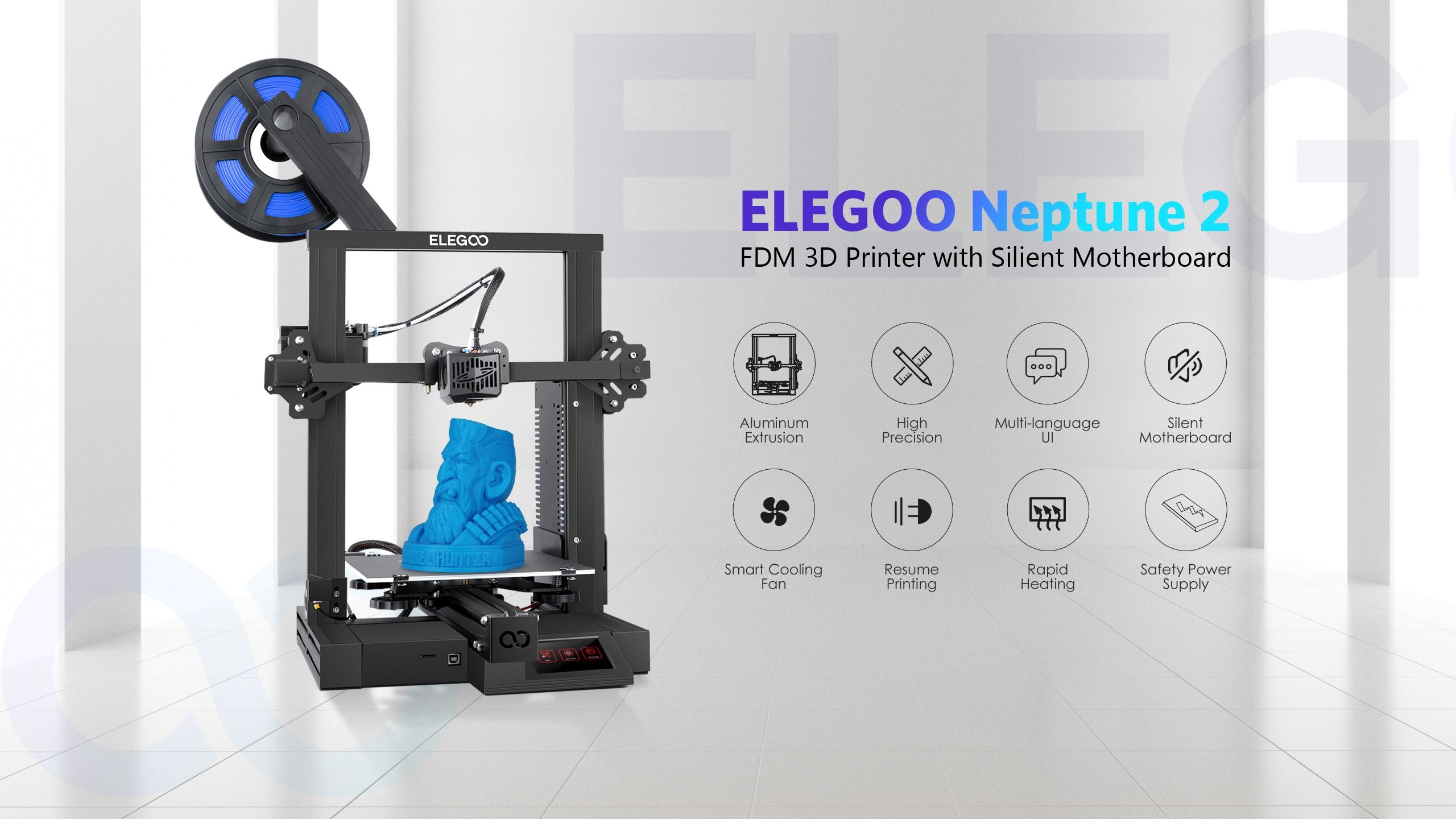 Neptune Series FDM 3D Printer Firmware & Auto Leveling Function