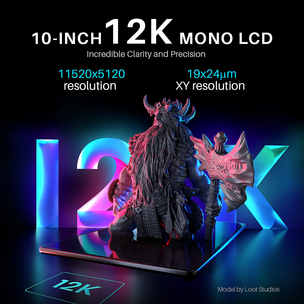 10-inch 12k mono LCD