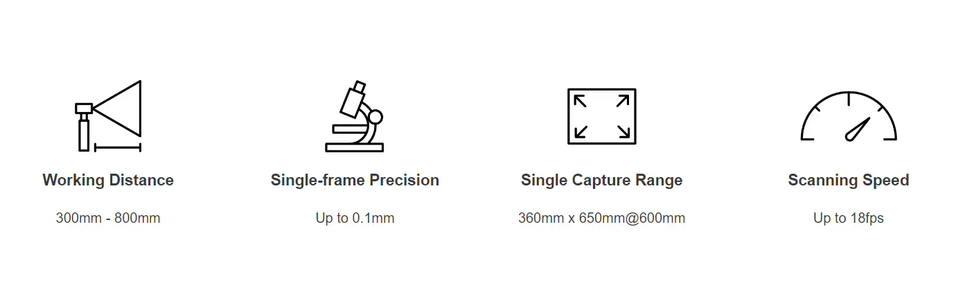 ELEGOO Revopoint Range 3D Scanner parameter icon