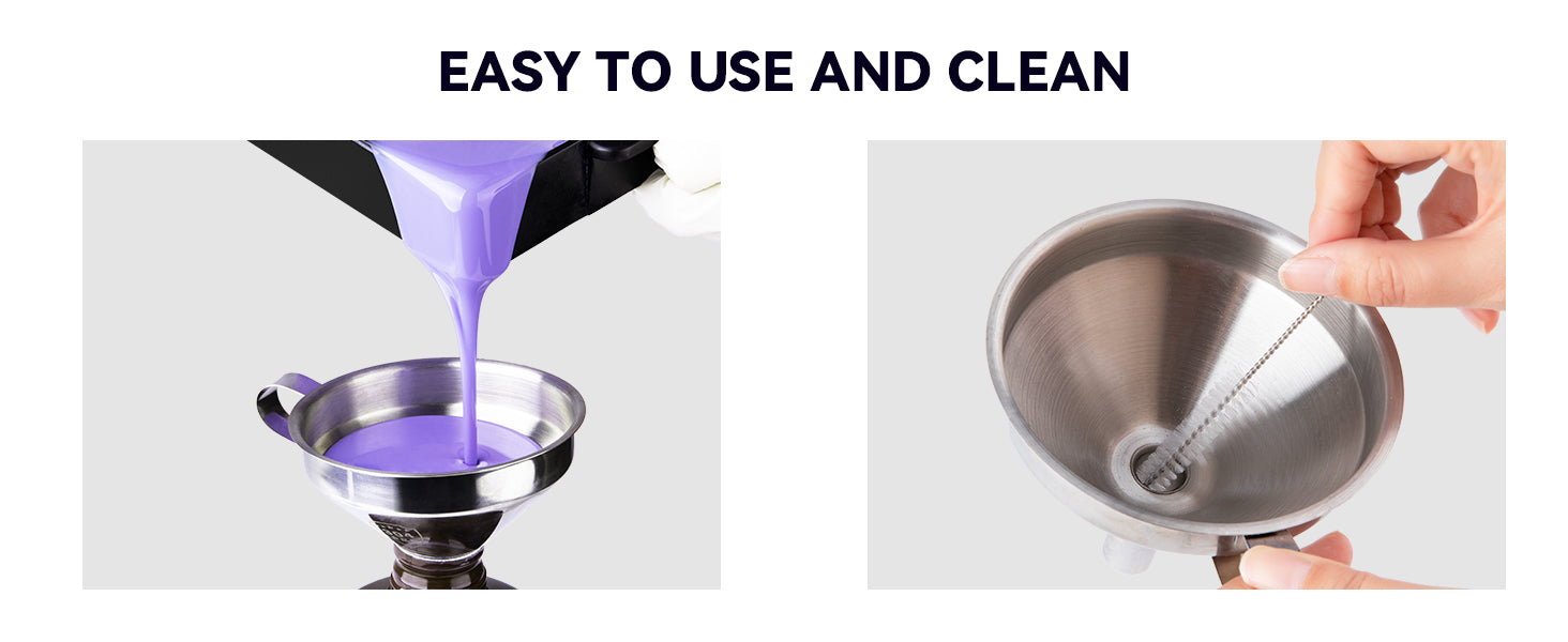 ELEGOO 3D Stainless Steel Funnel Easy To Use And Clean