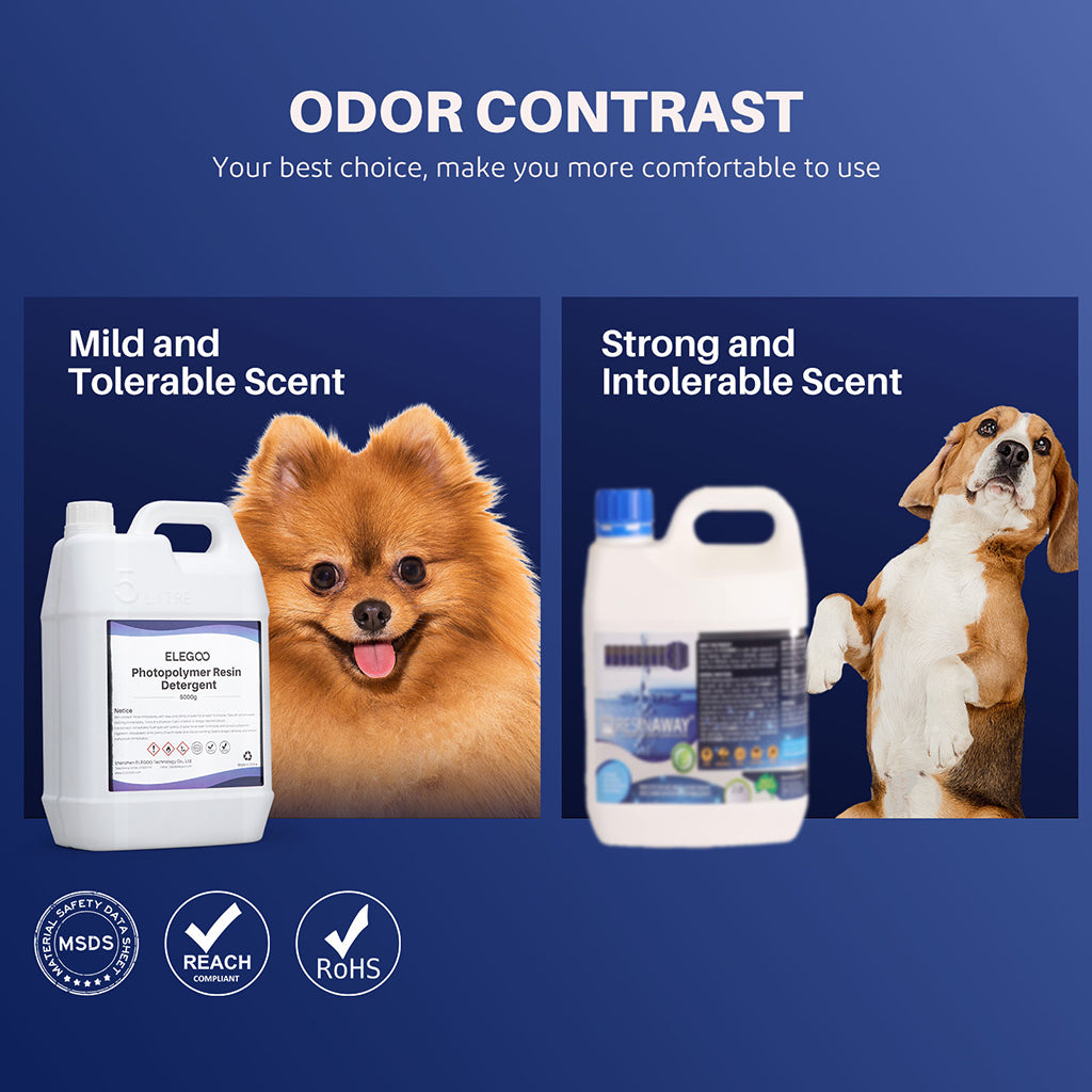 ELEGOO Photopolymer Resin Detergent 5KG Odor Contrast