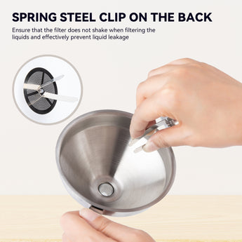ELEGOO 3D Stainless Steel Funnel Spring Steel Clip On The Bacl