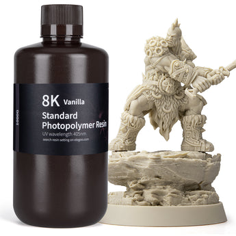 ELEGOO 8K Standard Photopolymer Resin 1kg Vanilla