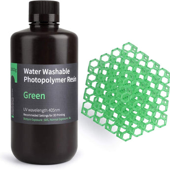 ELEGOO Water Washable Photopolymer Resin 1000g Green