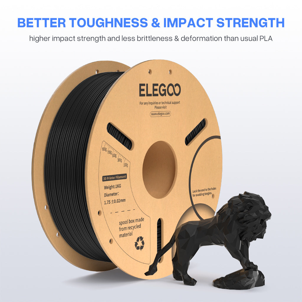 ELEGOO PLA Plus 3D Printer Filament 1.75mm Colored 1KG – ELEGOO Official