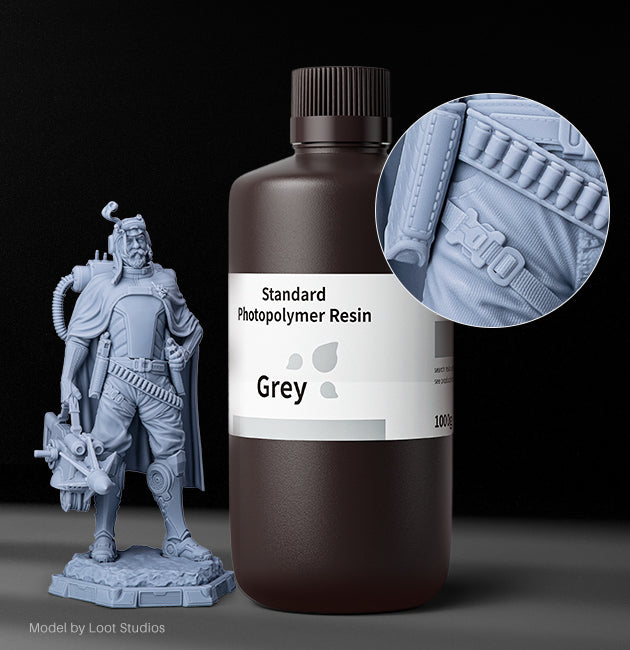ELEGOO Standard Photopolymer Resin - düşük büzülme ve yüksek hassasiyet
