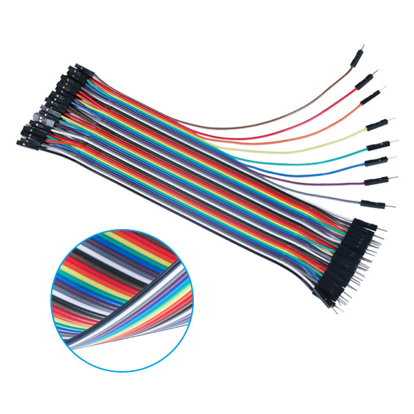 Multicolored Dupont Wire Kit for Arduino (120pcs)