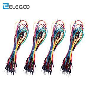 ELEGOO 130PCS Solderless Flexible Breadboard Jumper Wires for Arduino Breadboard Arduino STEM Kits elegoo-shop 