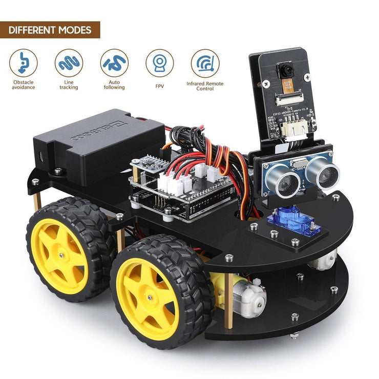 ELEGOO UNO R3 Project Smart Robot Car Kit V 4.0 (with Camera) Arduino ...